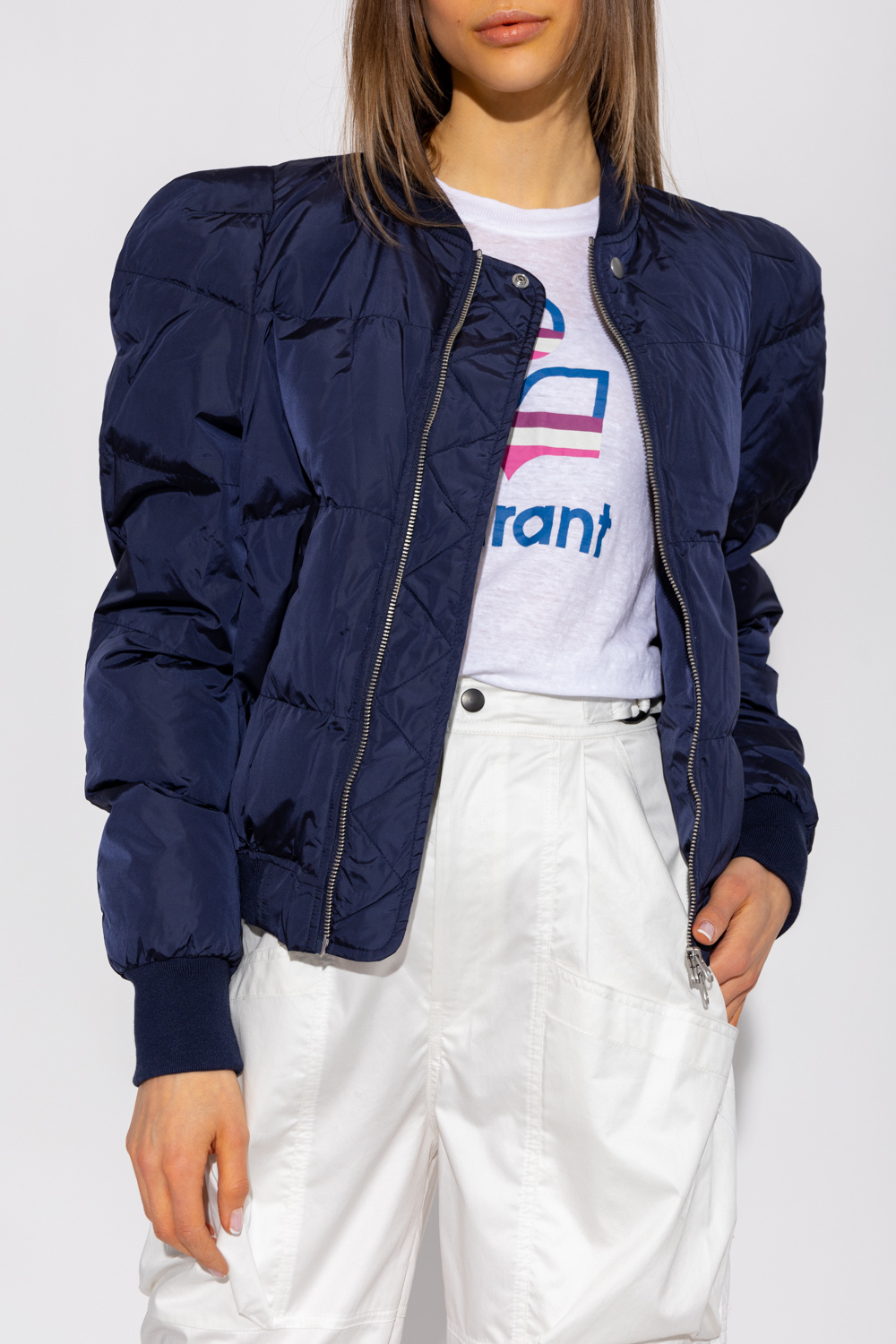 Navy blue 'Cody' insulated bomber jacket Isabel Marant - Vitkac Canada